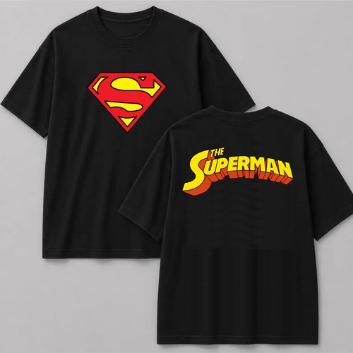 Superman front back shirt - back, t-shirt