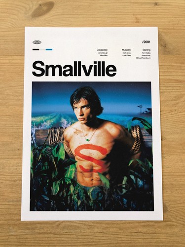Smallville poster retro art - smallville,